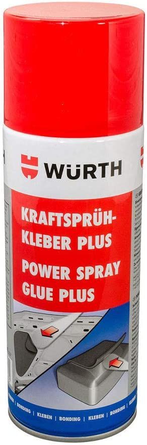 Würth Kraftsprühkleber Plus 400 ml Schwammscheibe Reibebrett Kleber Sprühkleber