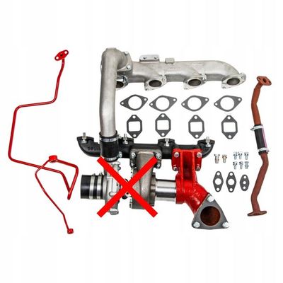 Nachrüstung mit einem Ursus C-385 Turbolader, 4-Zylinder-Version ohne Turbolader Nachrüstung mit einem Ursus C-385 Turbolader, 4-Zylinder-Version ohne Turbolader