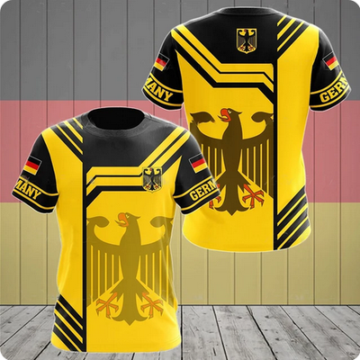 Germany Deutschland Flagge 3D-Druck T-Shirts Fussball EM Design 4 Germany Deutschland Flagge 3D-Druck T-Shirts Fussball EM Design 4