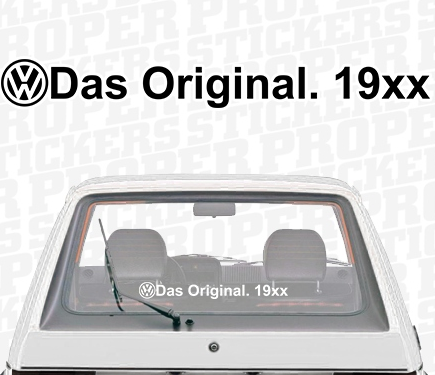 Volkswagen Das Original - Aufkleber - 60 x 6,8 cm