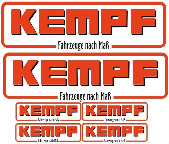 KEMPF AUFKLEBER ANHÄNGER IR MAN IVECO DAF Actros MAN Mercedes