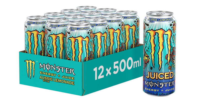 Monster Aussie Lemonade - Energetisches Getränk, 0,5l (12er-Pack) Monster Aussie Lemonade - Energetisches Getränk, 0,5l (12er-Pack)