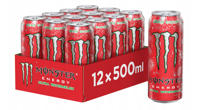 Monster Zero Watermelon - Energetisches Getränk, 500ml (12er-Pack) Monster Zero Watermelon - Energetisches Getränk, 500ml (12er-Pack)
