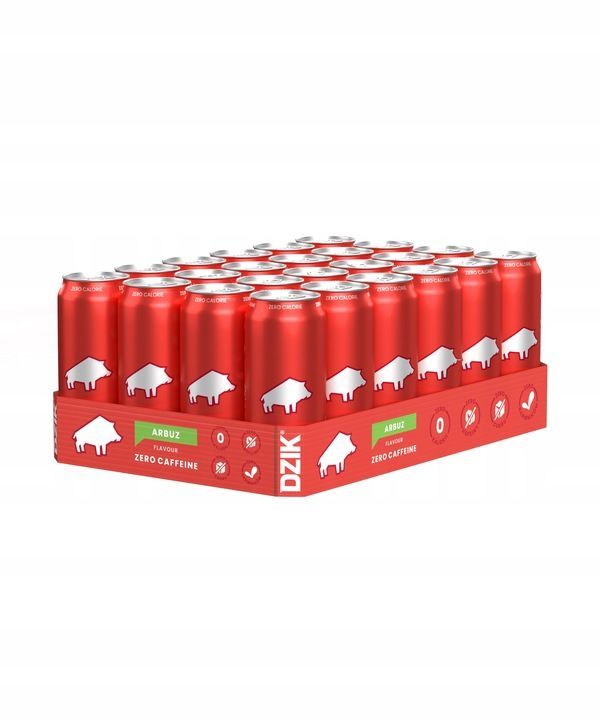 WK Dzik Gazowany Napój - Zero Caffeine, Zero Kalorii - Arbuz, 500ml, 24 Stück WK Dzik Gazowany Napój - Zero Caffeine, Zero Kalorii - Arbuz, 500ml, 24 Stück