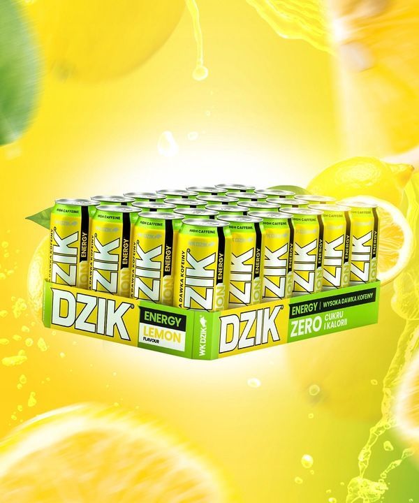 Energetyk Dzik Energy Drink Lemon - 500ml, 24er-Pack Energetyk Dzik Energy Drink Lemon - 500ml, 24er-Pack
