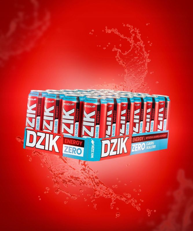 Energetyk WK Dzik Energy Drink Zero Kalorii - 500ml, 24er-Pack Energetyk WK Dzik Energy Drink Zero Kalorii - 500ml, 24er-Pack
