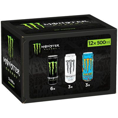 Monster Energy Zero & Mango Loco Mix - Energetisches Getränk, 500ml (12er-Pack) Monster Energy Zero & Mango Loco Mix - Energetisches Getränk, 500ml (12er-Pack)
