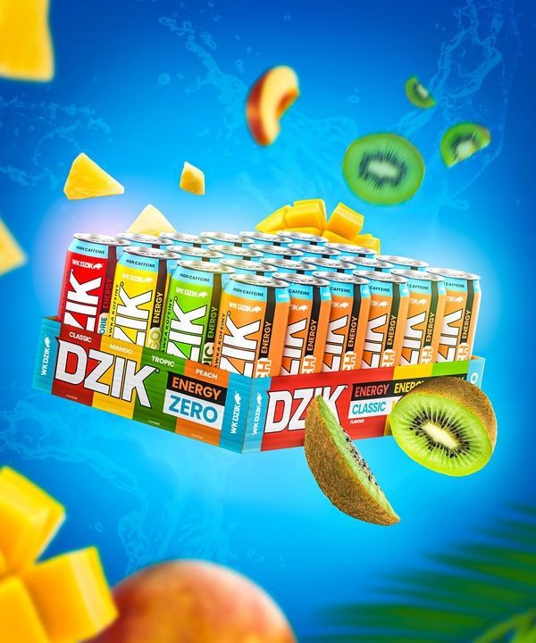 Energetyk Dzik Energy Drink - Peach, Tropic, Mango - 500ml, 24er-Pack Energetyk Dzik Energy Drink - Peach, Tropic, Mango - 500ml, 24er-Pack