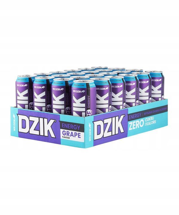 Energetyk Dzik Energy Drink - Grape, 500ml, 24er-Pack Energetyk Dzik Energy Drink - Grape, 500ml, 24er-Pack