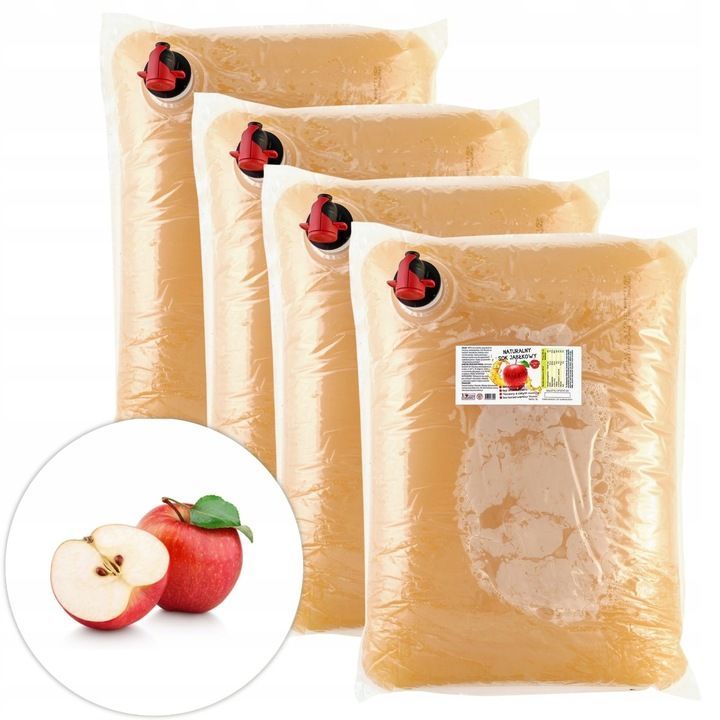 100% Naturreiner Apfelsaft - Süß und Ohne Zucker - 4 x 5 Liter 100% Naturreiner Apfelsaft - Süß und Ohne Zucker - 4 x 5 Liter