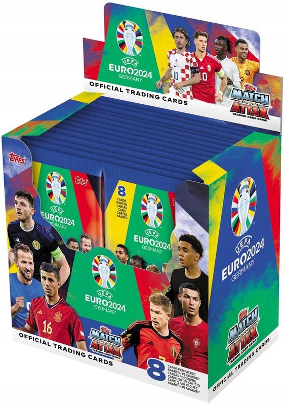 MATCH ATTAX UEFA EURO 2024 Germany Topps OFC - 10 ungeöffnete Tüten - 80 Karten MATCH ATTAX UEFA EURO 2024 Germany Topps OFC - 10 ungeöffnete Tüten - 80 Karten