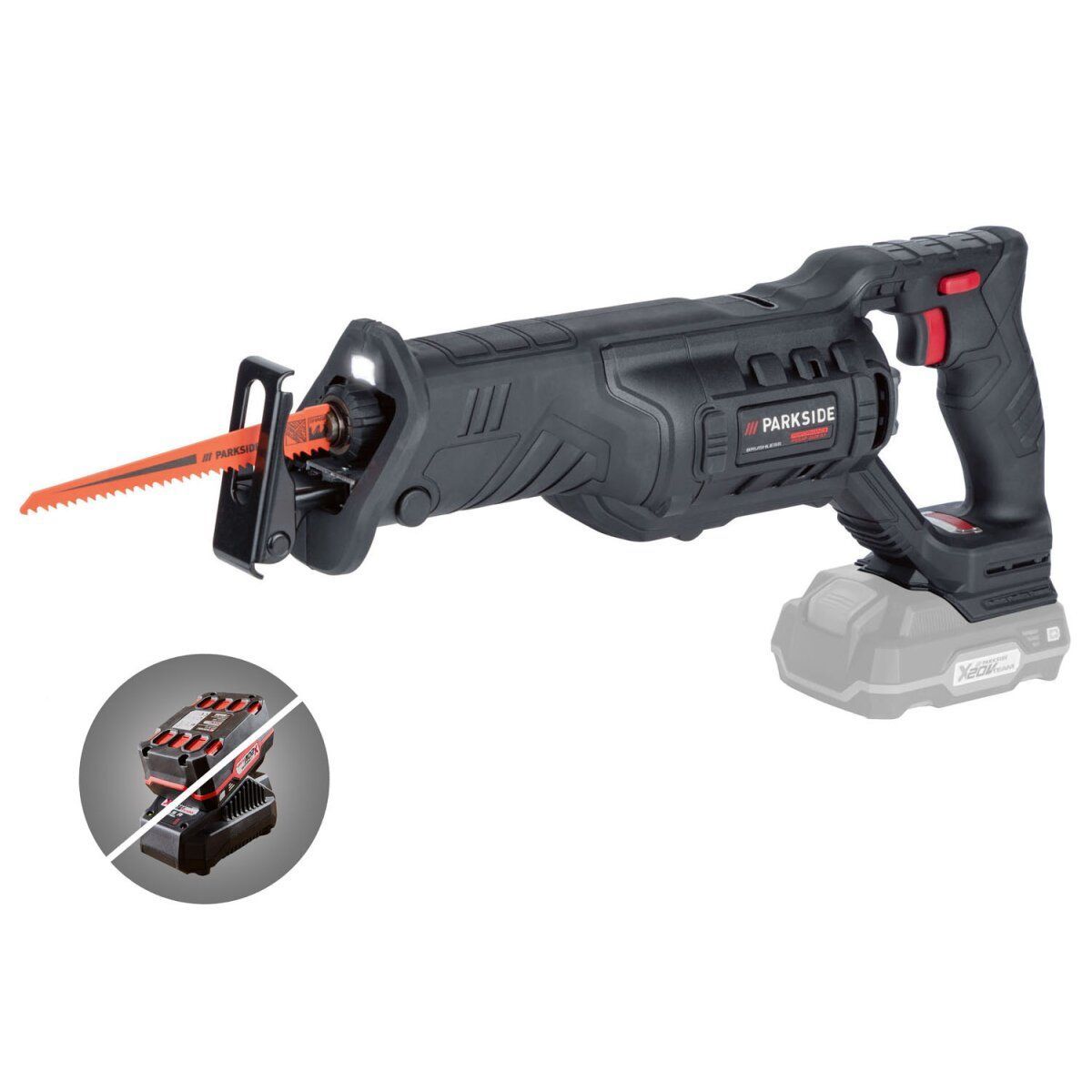PARKSIDE PERFORMANCE 20V Akku-Säbelsäge PSSAP 20-28 A1