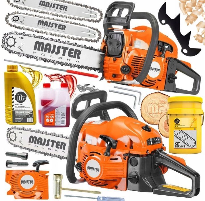 Benzin Kettensäge – Starter Set Kraftvoll und Zuverlässig für Ihre Holzarbeiten! Benzin Kettensäge – Starter Set Kraftvoll und Zuverlässig für Ihre Holzarbeiten!