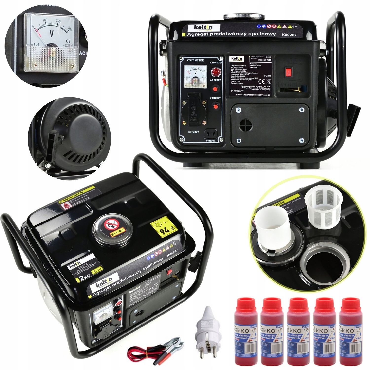 Einphasiger Stromgenerator, 1500W, Mobil & Tragbar