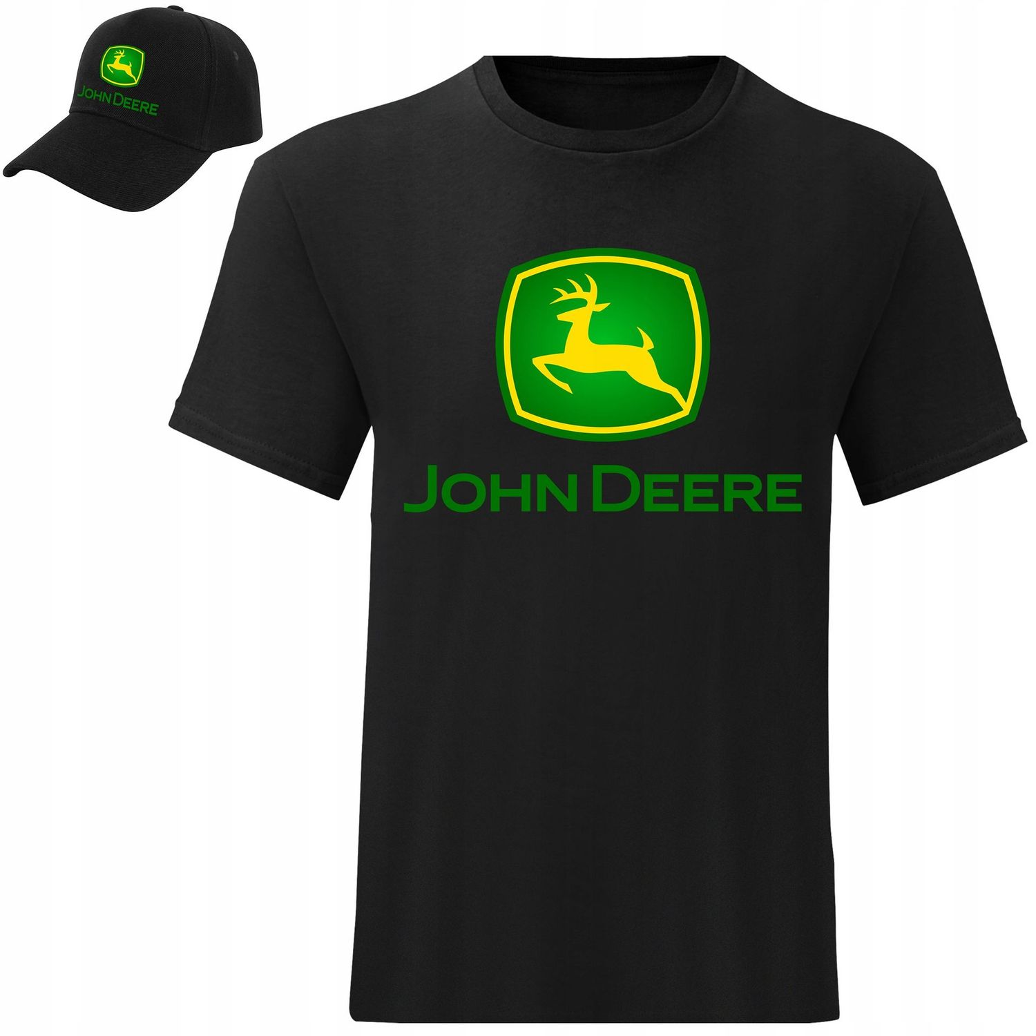 John Deere Herren T-Shirt + Mütze