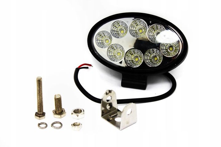 LED-Arbeitslampe – Oval, 8 LEDs, Halogen-ähnlich, 12/24V DC