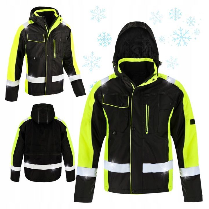 Winter-Arbeitsjacke – Wasserdicht, Reflektierend & Ocieplana