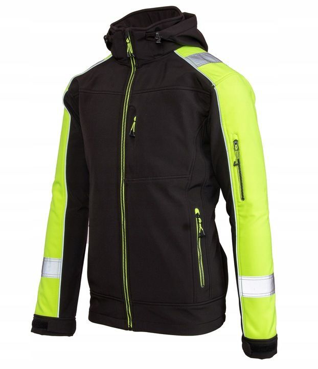 Wasserdichte & Warme Softshell-Arbeitsjacke – Reflektierend & Funktional