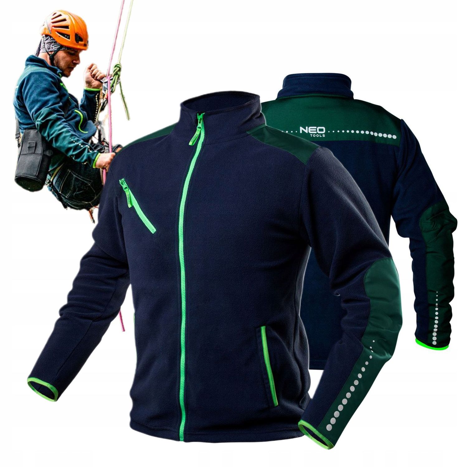NEO Premium Polarfleece-Arbeitsjacke mit Cordura & Reflektoren