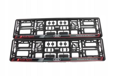 Audi Sport Kennzeichenhalter – Future is an Attitude Audi Sport Kennzeichenhalter – Future is an Attitude