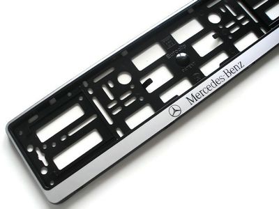 Mercedes-Benz Kennzeichenhalter – Neues Design mit Schriftzug Mercedes-Benz Kennzeichenhalter – Neues Design mit Schriftzug