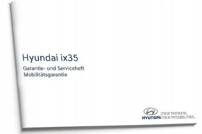 Deutsches Serviceheft Inspektion für Hyundai ix35 Fahrzeuge NEU Original Deutsches Serviceheft Inspektion für Hyundai ix35 Fahrzeuge NEU Original