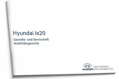Deutsches Serviceheft Inspektion für Hyundai ix20 Fahrzeuge NEU Original Deutsches Serviceheft Inspektion für Hyundai ix20 Fahrzeuge NEU Original