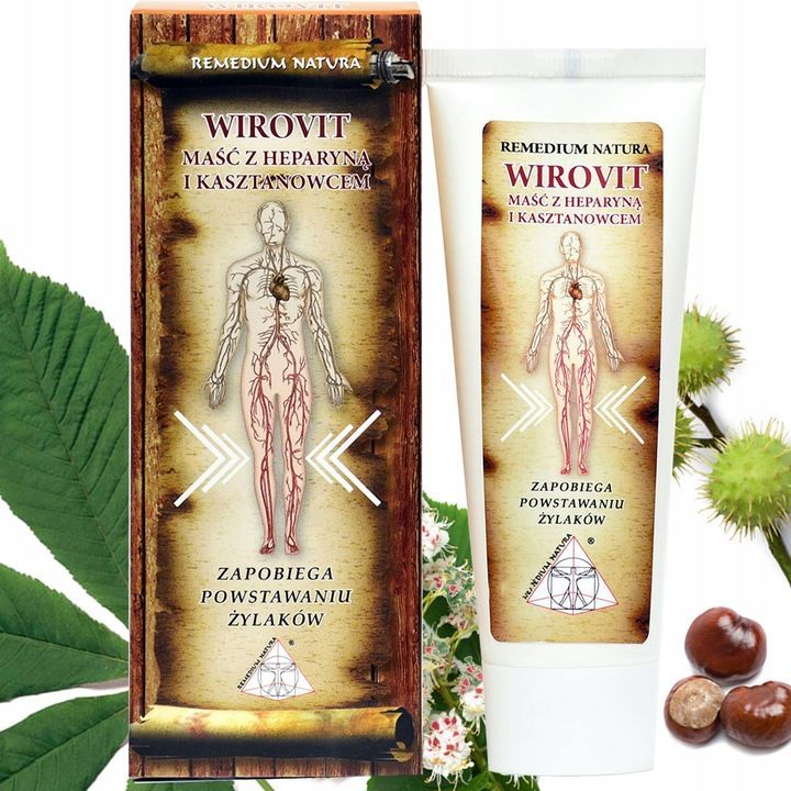 Wirovit - Effektive Salbe gegen Krampfadern mit Heparin und Rosskastanie, 75 ml Wirovit - Effektive Salbe gegen Krampfadern mit Heparin und Rosskastanie, 75 ml