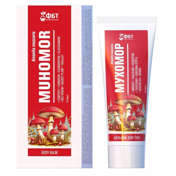 Amanita Muscaria – Massagelotion für Muskeln und Gelenke, 75 ml Amanita Muscaria – Massagelotion für Muskeln und Gelenke, 75 ml