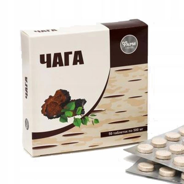 Czaga – Chaga Sibirski Birkenpilz, 50 Tabletten à 500 mg Czaga – Chaga Sibirski Birkenpilz, 50 Tabletten à 500 mg