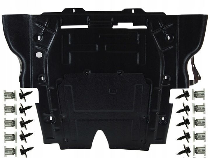Motorabdeckung Peugeot 407 / Citroën C5 mit Befestigungsklammern 7013EZ