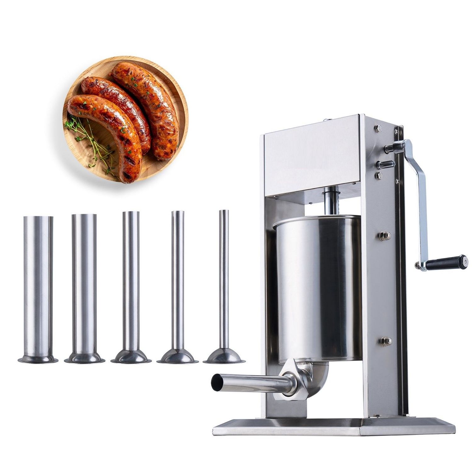 Manueller Wurstfüller – 10L Vertikale Wurstmaschine aus Edelstahl
