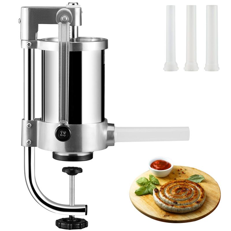 Manueller Wurstfüller – 1,5L Wurstmaschine mit Handkurbel Manueller Wurstfüller – 1,5L Wurstmaschine mit Handkurbel