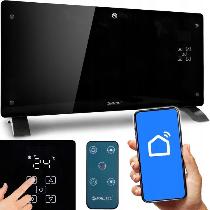 Elektrischer Konvektorheizkörper – 2000W, WiFi, LED-Thermostat
