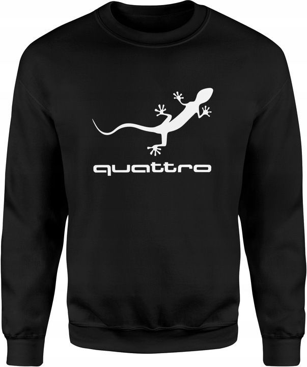 Herren Baumwoll-Sweatshirt für Audi-Fans – Mit hochwertigem Siebdruck quattro Design 3