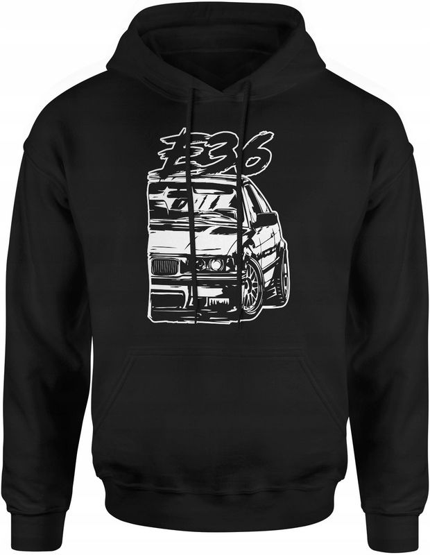 BMW E36 M3 Herren Kapuzenpullover mit M-Paket-Druck BMW E36 M3 Herren Kapuzenpullover mit M-Paket-Druck