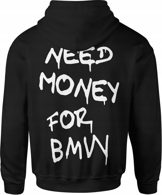 BMW Herren Hoodie BMW Herren Hoodie "Need Money for BMW" mit Rückenaufdruck – Perfekt für BMW-Fans!