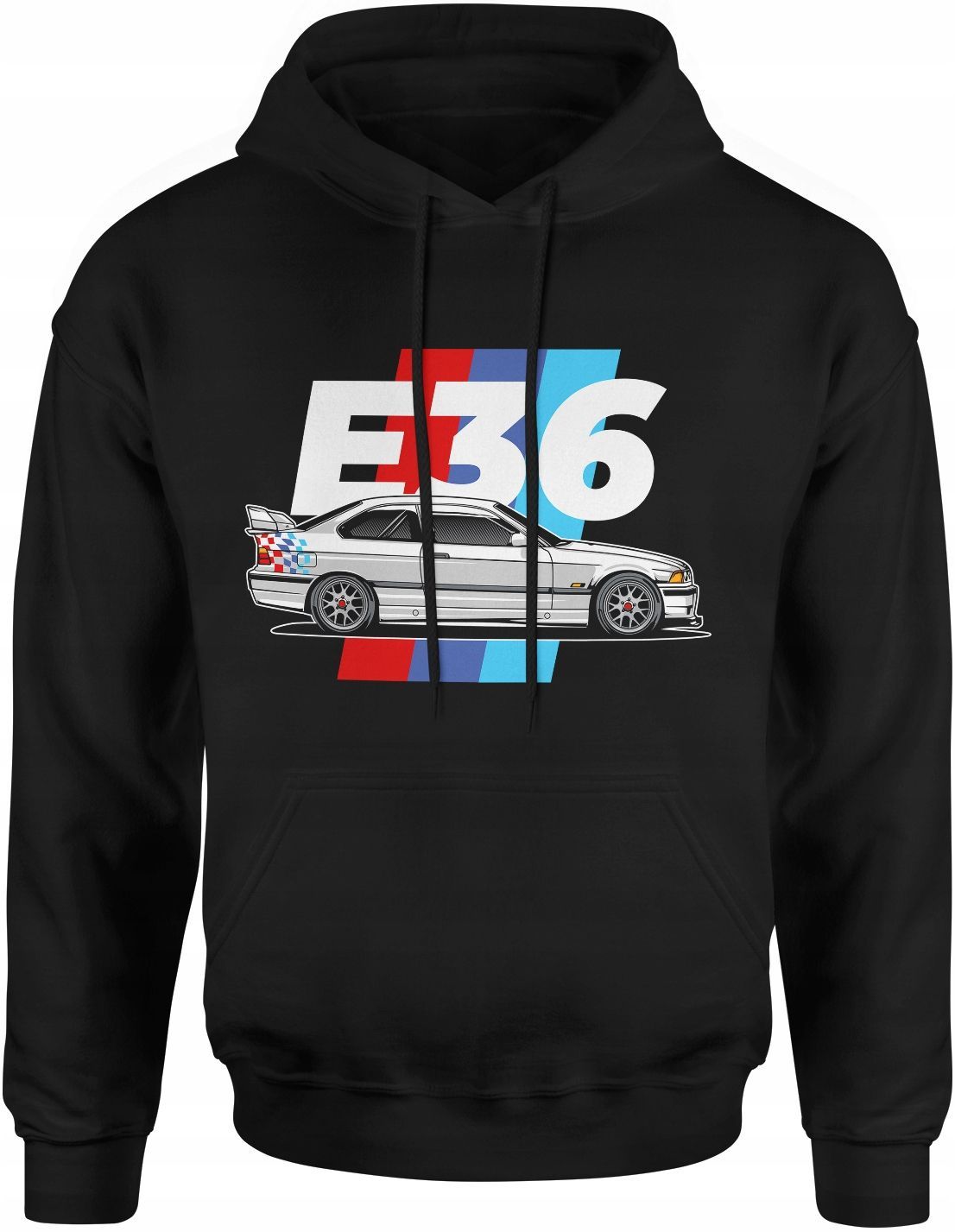 BMW E36 Herren Vintage Hoodie mit M Power M Paket Aufdruck – Perfekt für Motorsport-Fans