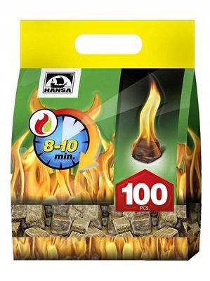 HANSA® Grillanzünder – Große Packung mit 200 Stück für einfaches und schnelles Anzünden! Grill Ofen Kamin HANSA® Grillanzünder – Große Packung mit 200 Stück für einfaches und schnelles Anzünden! Grill Ofen Kamin