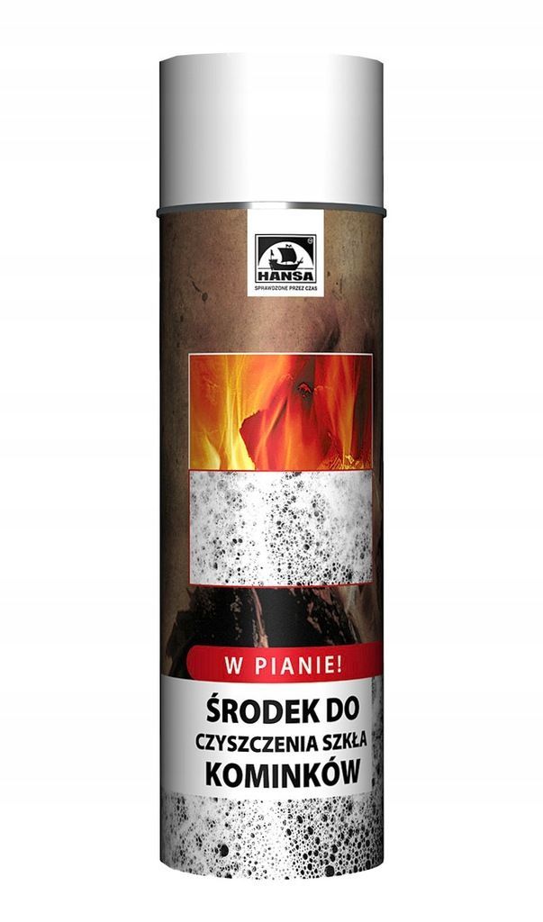 HANSA® Starker Reinigungsschaum für Kamin- und Ofenglas – 500 ml