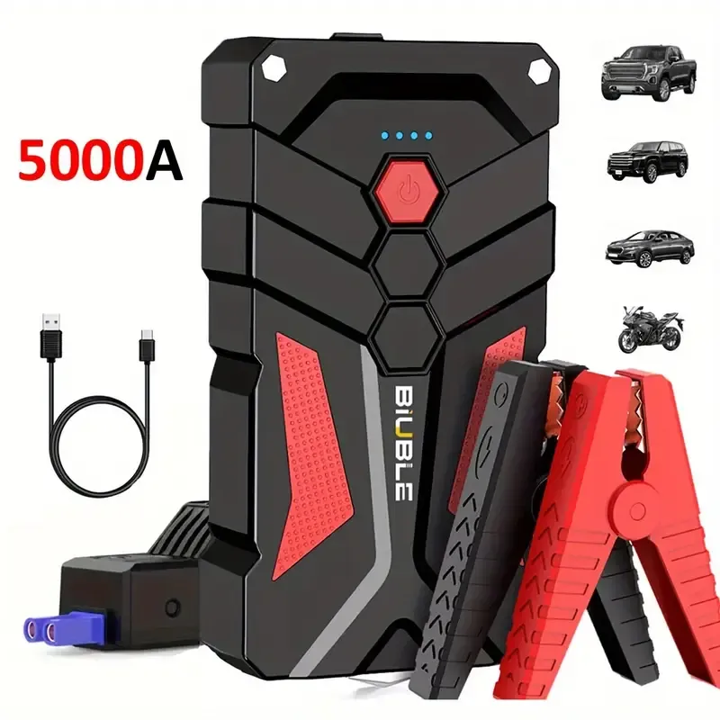 Auto Starthilfe Powerbank 5000A – Maximale Leistung für Notfälle!