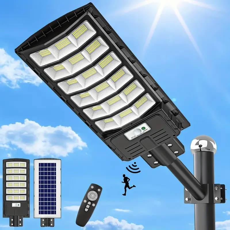 600W Solarbetriebene Straßenlaterne – Effiziente Beleuchtung für Außenbereiche