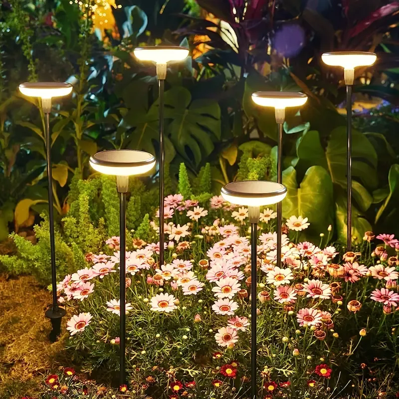 4er-Set Solarleuchten – Warmweißes Licht für eine stilvolle Gartengestaltung