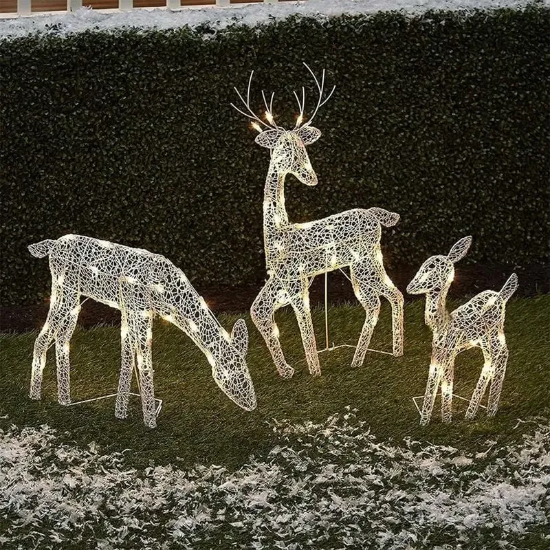Beleuchtete Rentier-Weihnachtsdekoration – Ein funkelndes Highlight für den Außenbereich