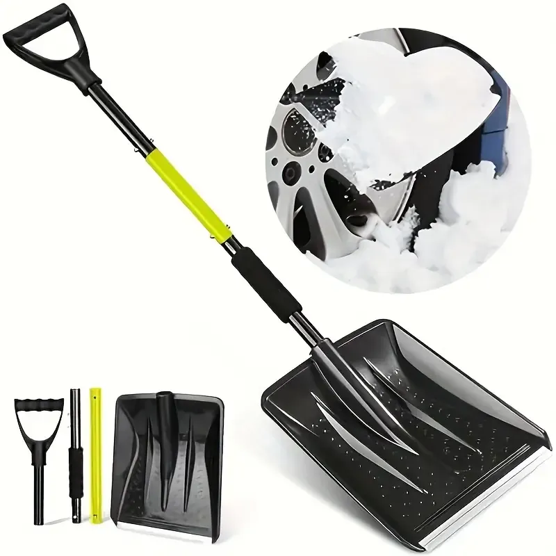 Leichte Aluminium-Schneeschaufel – Robust, Ergonomisch und Tragbar! Leichte Aluminium-Schneeschaufel – Robust, Ergonomisch und Tragbar!