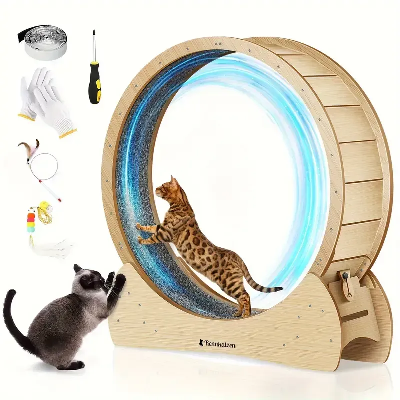 Katzenlaufrad XL – Super leises Laufvergnügen für Ihre Katze