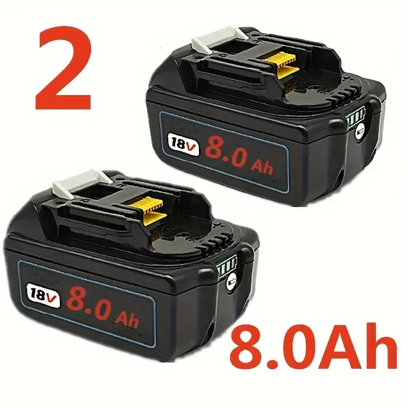 2er-Pack 18V 8.0 Ah Ersatzakku für Makita