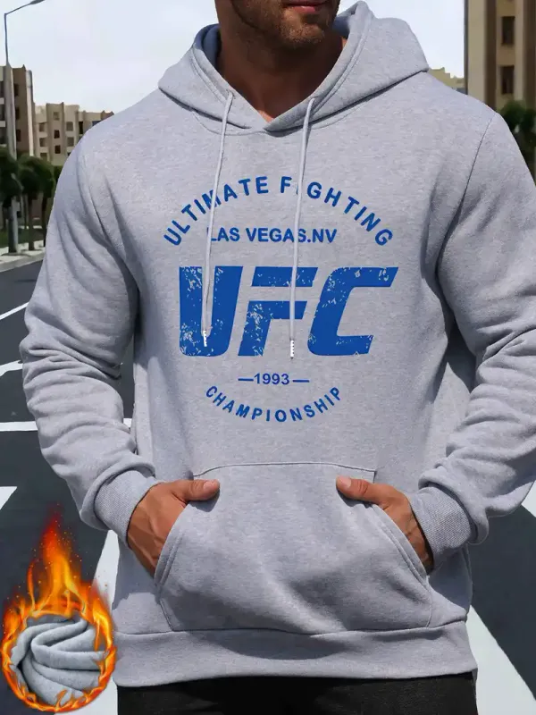 Herren UFC Champion Hoodie Hellgrau Herren UFC Champion Hoodie Hellgrau