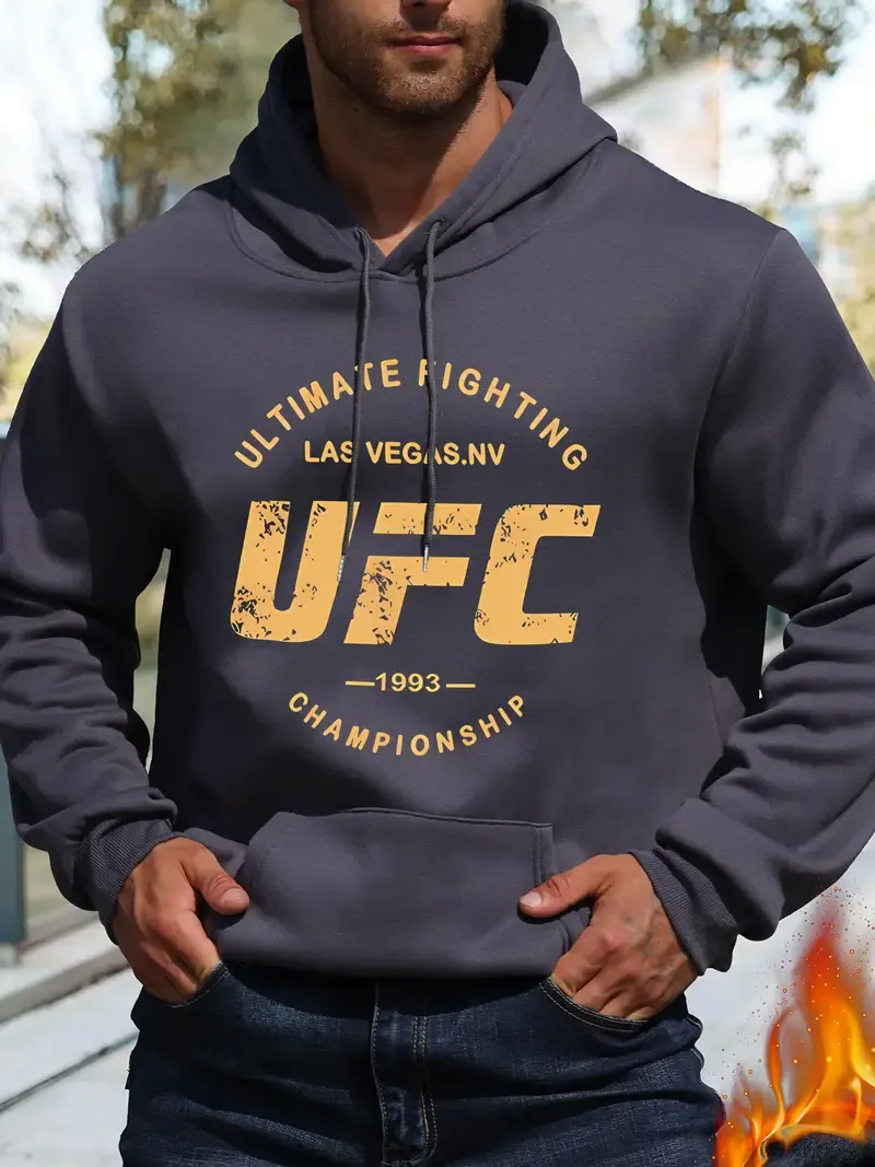 Herren UFC Champion Hoodie Dunkelgrau
