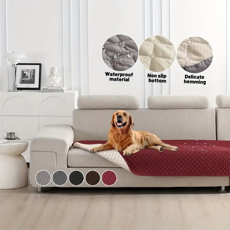 Wasserdichter & Rutschfester Hundebettbezug Ideal als Matratzenbezug, Haustierdecke, Möbel-/Couchschutz 75x180cm rot Wasserdichter & Rutschfester Hundebettbezug Ideal als Matratzenbezug, Haustierdecke, Möbel-/Couchschutz 75x180cm rot